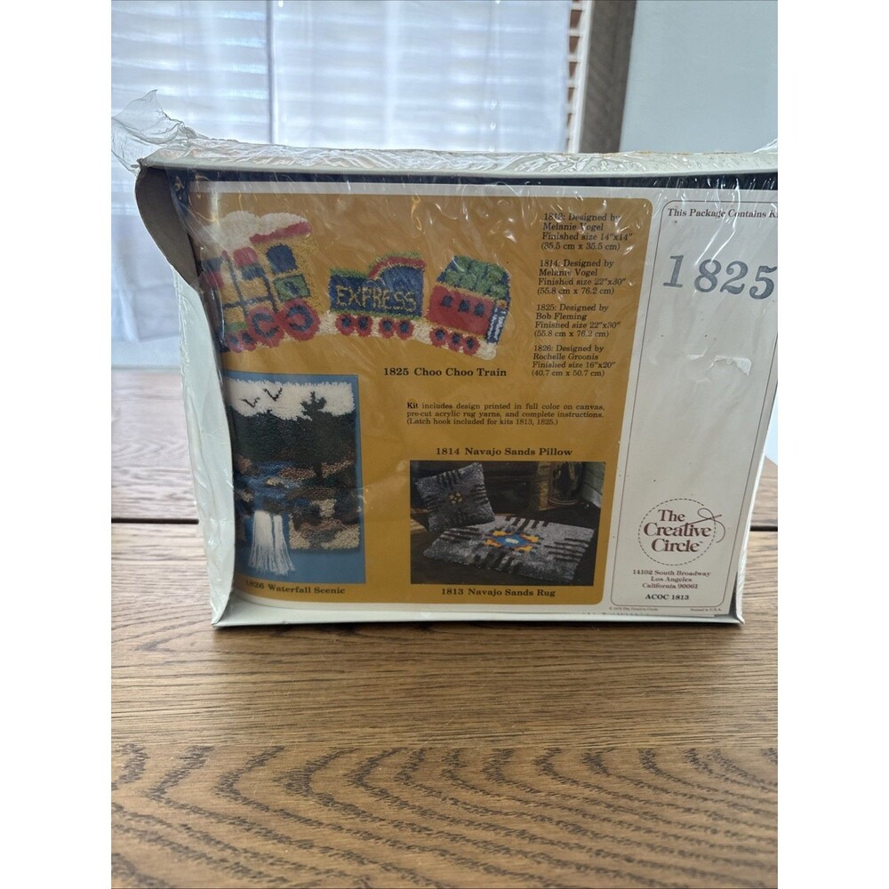 1979 Vintage Creative Circle Latch Hook Kit 1825 Choo Choo Train  Sealed